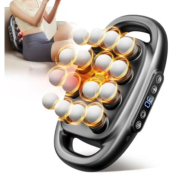 LUVETTE™ Muscle Relaxation Massager Multi-head Massage Gun Deep Tissue Body Fitness Muscle Electric Relax Massager For Back Shoulders Legs Foot 16 Heads